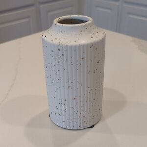 Speckled White Ceramic Vase